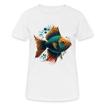 Tiefsee-Kreatur - Frauen T-Shirt atmungsaktiv - Weiß - Vorne - AI Model Female 172 dark (172cm)