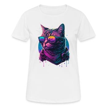Analog - Frauen T-Shirt atmungsaktiv - Weiß - Vorne - AI Model Female 172 dark (172cm)