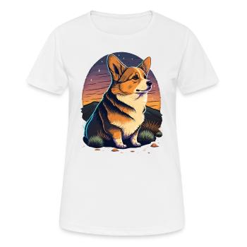 Corgi Outdoor - T-shirt respirant Femme - blanc - Devant - AI Model Female 172 dark (172cm)