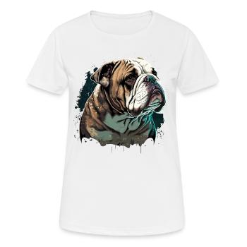 Innocent Looks Bulldog - Women's Breathable T-Shirt - white - Front - AI Model Female 172 dark (172cm)