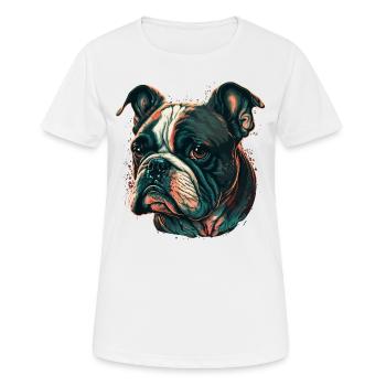 Frustrated Bulldog - Women's Breathable T-Shirt - white - Front - AI Model Female 172 dark (172cm)