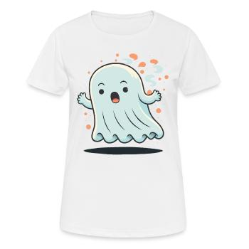 Shocked Ghost - Women's Breathable T-Shirt - white - Front - AI Model Female 172 dark (172cm)