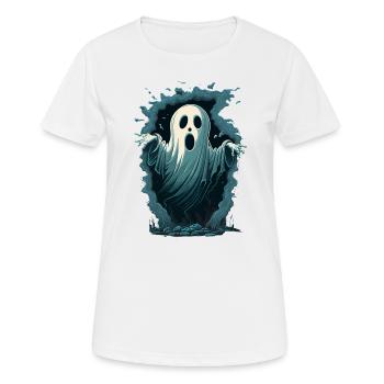 Ghosted Portal - Women's Breathable T-Shirt - white - Front - AI Model Female 172 dark (172cm)
