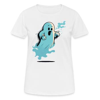 Shocked Ghost - Women's Breathable T-Shirt - white - Front - AI Model Female 172 dark (172cm)