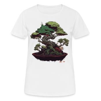 Schöner Bonsai-Baum - Frauen T-Shirt atmungsaktiv - Weiß - Vorne - AI Model Female 172 dark (172cm)