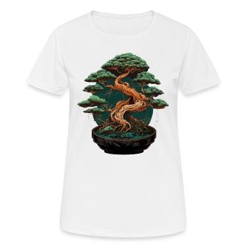 Forêt en pot - T-shirt respirant Femme - blanc - Devant - AI Model Female 172 dark (172cm)