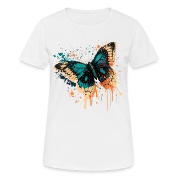 Butterfly Design - Women's Breathable T-Shirt - white - Front - AI Model Female 172 dark (172cm)