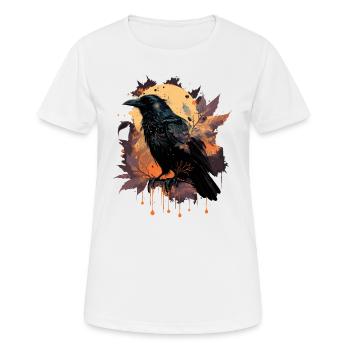 Corneille de l’observateur - T-shirt respirant Femme - blanc - Devant - AI Model Female 172 dark (172cm)