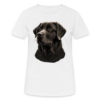 Begleiter Labrador Retriever - Frauen T-Shirt atmungsaktiv - Weiß - Vorne - AI Model Female 172 dark (172cm)