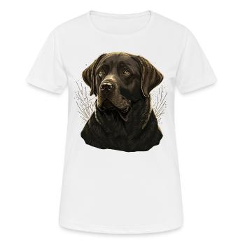 Comportement Labrador Retriever - T-shirt respirant Femme - blanc - Devant - AI Model Female 172 dark (172cm)