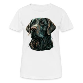 Vieux Labrador Retriever - T-shirt respirant Femme - blanc - Devant - AI Model Female 172 dark (172cm)
