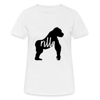 gorilla - Women's Breathable T-Shirt - white - Front - AI Model Female 172 dark (172cm)