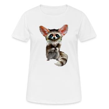 Putois Sauvage - T-shirt respirant Femme - blanc - Devant - AI Model Female 172 dark (172cm)