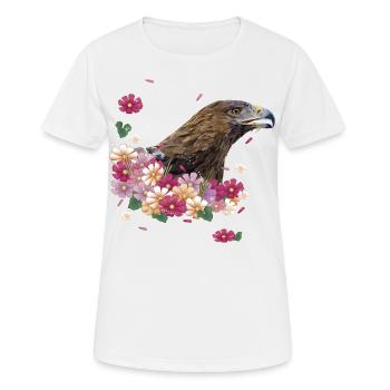 aigle royal - T-shirt respirant Femme - blanc - Devant - AI Model Female 172 dark (172cm)
