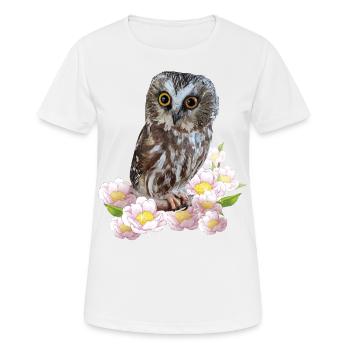 Hibou du Nord - T-shirt respirant Femme - blanc - Devant - AI Model Female 172 dark (172cm)