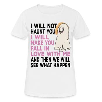 I Will Make You Fall In Love With Me Halloween - Women's Breathable T-Shirt - white - Front - AI Model Female 172 dark (172cm)