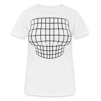 SEINS ILLUSION OPTIQUE - T-shirt respirant Femme - blanc - Devant - AI Model Female 172 dark (172cm)