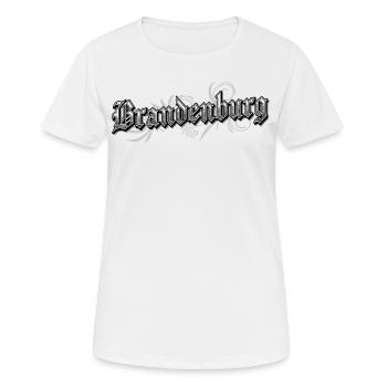 Brandenburg Ostdeutschland Vintage Look - Frauen T-Shirt atmungsaktiv - Weiß - Vorne - AI Model Female 172 dark (172cm)