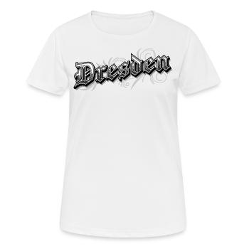 Dresden Ostdeutschland Vintage Look - Frauen T-Shirt atmungsaktiv - Weiß - Vorne - AI Model Female 172 dark (172cm)