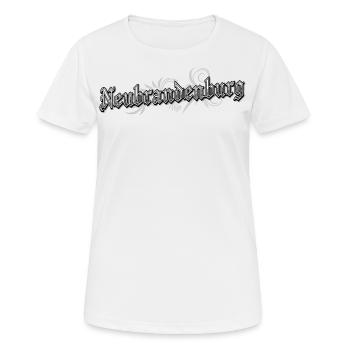Neubrandenburg Ostdeutschland Vintage Look - Frauen T-Shirt atmungsaktiv - Weiß - Vorne - AI Model Female 172 dark (172cm)