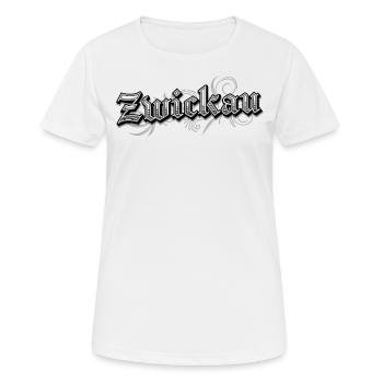 Zwickau Ostdeutschland Vintage Look - Frauen T-Shirt atmungsaktiv - Weiß - Vorne - AI Model Female 172 dark (172cm)