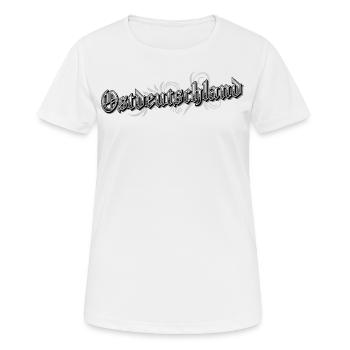Ostdeutschland Vintage Look Rustikal - Frauen T-Shirt atmungsaktiv - Weiß - Vorne - AI Model Female 172 dark (172cm)