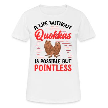 La vie de quokka sans quokka marsupial - T-shirt respirant Femme - blanc - Devant - AI Model Female 172 dark (172cm)