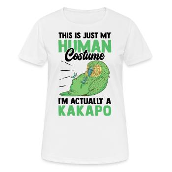 Kakapo juste un costume sans vol kakapo - T-shirt respirant Femme - blanc - Devant - AI Model Female 172 dark (172cm)
