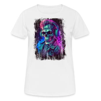 Zombie dark music dj - Women's Breathable T-Shirt - white - Front - AI Model Female 172 dark (172cm)