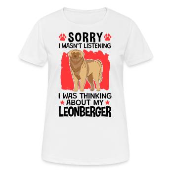 I thought of my Leonberger Leonberger - Women's Breathable T-Shirt - white - Front - AI Model Female 172 dark (172cm)