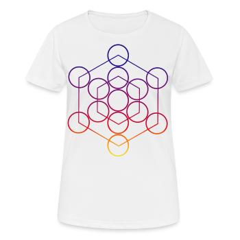 Circles - Graphics - Geometric Design - Geometry - Women's Breathable T-Shirt - white - Front - AI Model Female 172 dark (172cm)