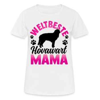 Weltbeste Hovawart Mama derber Bauernhund - Frauen T-Shirt atmungsaktiv - Weiß - Vorne - AI Model Female 172 dark (172cm)
