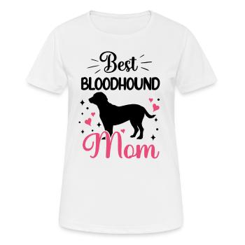 Meilleure maman de chien de sudation hanovrienne - T-shirt respirant Femme - blanc - Devant - AI Model Female 172 dark (172cm)