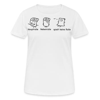 Rollenspiel und chillen - Frauen T-Shirt atmungsaktiv - Weiß - Vorne - AI Model Female 172 dark (172cm)