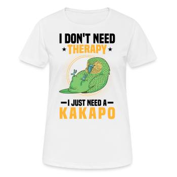 Juste besoin de perroquet kakapo incapable de voler - T-shirt respirant Femme - blanc - Devant - AI Model Female 172 dark (172cm)