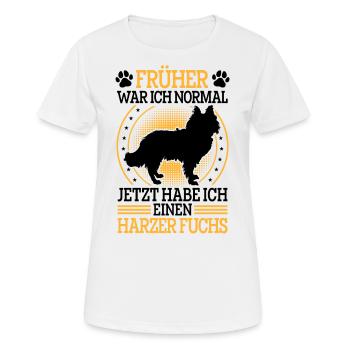 Harz Fox Formerly Normal Herding Dog Herding Fox - Women's Breathable T-Shirt - white - Front - AI Model Female 172 dark (172cm)