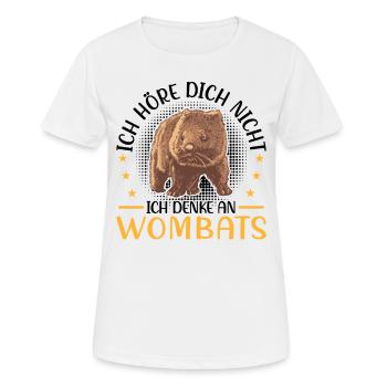 Pensez Wombat Australie Marsupial - T-shirt respirant Femme - blanc - Devant - AI Model Female 172 dark (172cm)