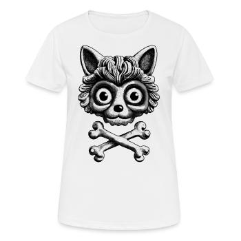 Rebel in Style: Cat Pirate Shirt - Women's Breathable T-Shirt - white - Front - AI Model Female 172 dark (172cm)