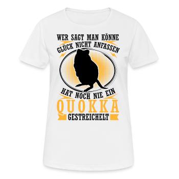 Quokka Quokka Marsupial de compagnie - T-shirt respirant Femme - blanc - Devant - AI Model Female 172 dark (172cm)