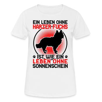 Life without Harzer Fuchs Herding Dog Herding Fox - Women's Breathable T-Shirt - white - Front - AI Model Female 172 dark (172cm)