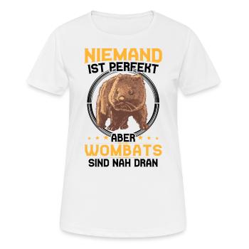 Wombat ist perfekt Australien Beuteltier - Frauen T-Shirt atmungsaktiv - Weiß - Vorne - AI Model Female 172 dark (172cm)