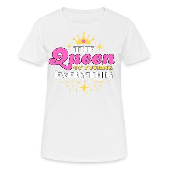 Queen of Everything - Women's Breathable T-Shirt - white - Front - AI Model Female 172 dark (172cm)