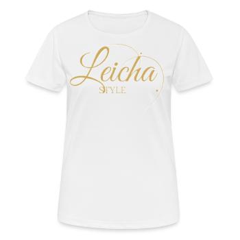 Leichas style - T-shirt respirant Femme - blanc - Devant - AI Model Female 172 dark (172cm)