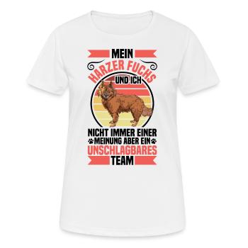 Harzer Fuchs is unbeatable herding dog herding fox - Women's Breathable T-Shirt - white - Front - AI Model Female 172 dark (172cm)