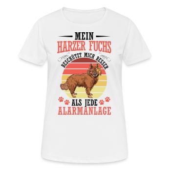 Harz fox protects me Herding dog Herding fox - Women's Breathable T-Shirt - white - Front - AI Model Female 172 dark (172cm)