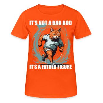 Humorvoller Vater Spruch Vater Figur Lustiger Papa - Frauen T-Shirt atmungsaktiv - Neonorange - Vorne - AI Model Female 172 dark (172cm)