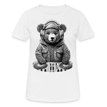 Teddybär an den Decks – Perfektes Shirt für Partys - Frauen T-Shirt atmungsaktiv - Weiß - Vorne - AI Model Female 172 dark (172cm)