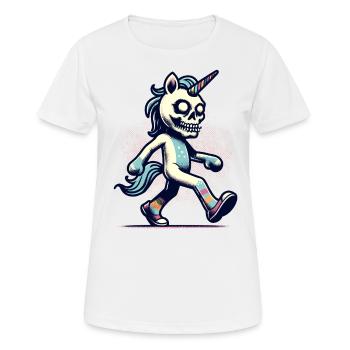 Zombie Einhorn Undead Mystical Creature - Frauen T-Shirt atmungsaktiv - Weiß - Vorne - AI Model Female 172 dark (172cm)