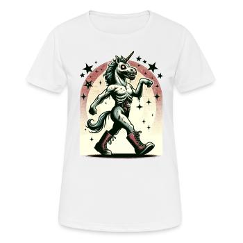 Zombie Einhorn Undead Mystical Creature - Frauen T-Shirt atmungsaktiv - Weiß - Vorne - AI Model Female 172 dark (172cm)