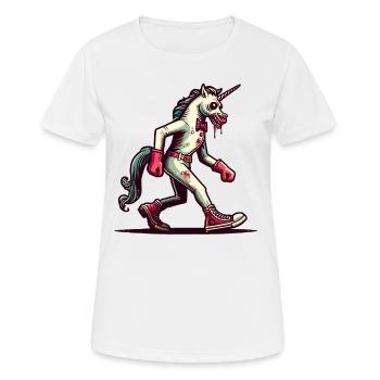 Zombie Einhorn Undead Mystical Creature - Frauen T-Shirt atmungsaktiv - Weiß - Vorne - AI Model Female 172 dark (172cm)